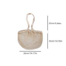 Cotton net pocket fruit net bag cotton net bag supermarket shopping cotton thread net bag