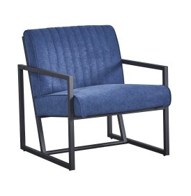 Modern design high quality fabric(BLUE) + steel armchair; for Kitchen; Dining; Bedroom; Living Room