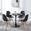 Tulip Special Dining Table; BLACK marble color top; MDF Dining Table ; Kitchen Table; exective desk