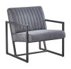 Modern design high quality fabric (GREY)+ steel armchair; for Kitchen; Dining; Bedroom; Living Room