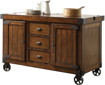 Kabili Kitchen Cart; Antique Tobacco YF