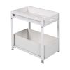 Metal Kitchen Cabinet Organizer with Drawers, White