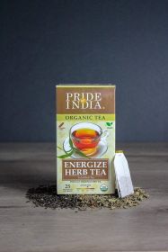 Energize Ayurveda (Tulsi Black) Tea, 2 Pack (50 Tea Bags) 50ct oz