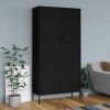 Wardrobe Black 35.4"x19.7"x70.9" Steel