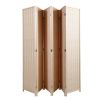 6 Panel Bamboo Room Divider;  Private Folding Portable Partition Screen for Home Office - Natural