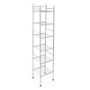 Six shelves Bathroom Slim Storage Shelving Unit for Garage;  kitchen;  Chrome