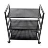 Widen 3 Tiers Multi-functional Storage Cart Black