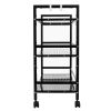 Widen 3 Tiers Multi-functional Storage Cart Black