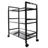 Widen 3 Tiers Multi-functional Storage Cart Black