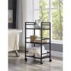 Widen 3 Tiers Multi-functional Storage Cart Black