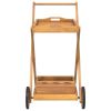 Tea Trolley 21.3"x34.3"x35.4" Solid Wood Acacia