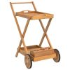 Tea Trolley 21.3"x34.3"x35.4" Solid Wood Acacia