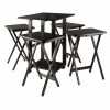 Sophia 5-Pc Snack Table Set; Drop Leaf Top; Coffee