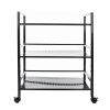 Widen 3 Tiers Multi-functional Storage Cart Black