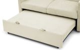 Loveseats Sofa Bed with Pull-out Bed;  Adjsutable Back and Two Arm Pocket