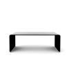 Whole Tempered Glass Tea Table Coffee Table; Table for Living Room; Black