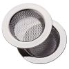 2pcs 4.5 Kitchen Sink Strainer Stopper Stainless Steel Drain Basket Waste Plug