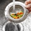 2pcs 4.5 Kitchen Sink Strainer Stopper Stainless Steel Drain Basket Waste Plug