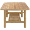 Patio Coffee Table 35.4"x21.7"x14.6" Bamboo