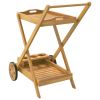 Tea Trolley 21.3"x34.3"x35.4" Solid Wood Acacia