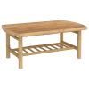 Patio Coffee Table 35.4"x21.7"x14.6" Bamboo