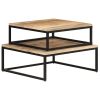 Nesting Coffee Tables 2 pcs Solid Mango Wood