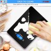 Kitchen Scale Digital Food Scales Bascula Electronic Cooking Scale Weight Touch Screen Glass Top Diet 5kg/11Lbs Accuracy 5 Core K 43