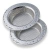 2pcs 4.5 Kitchen Sink Strainer Stopper Stainless Steel Drain Basket Waste Plug