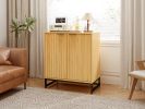 Bamboo 2 door cabinet; Buffet Sideboard Storage Cabinet; Buffet Server Console Table; Accent Cabinet; for Dining Room; Living Room; Kitchen; Hallway