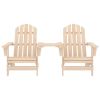 Patio Adirondack Chairs with Tea Table Solid Fir Wood