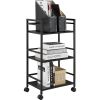 Widen 3 Tiers Multi-functional Storage Cart Black