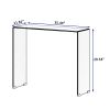 Console Table Whole Tempered Glass rectangular porch table bent transparent glass tea table