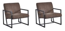 Modern design high quality fabric (BROWN)+ steel armchair; for Kitchen; Dining; Bedroom; Living Room