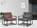 Modern design high quality fabric (BROWN)+ steel armchair; for Kitchen; Dining; Bedroom; Living Room