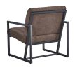 Modern design high quality fabric (BROWN)+ steel armchair; for Kitchen; Dining; Bedroom; Living Room