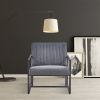 Modern design high quality fabric (GREY)+ steel armchair; for Kitchen; Dining; Bedroom; Living Room