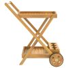 Tea Trolley 21.3"x34.3"x35.4" Solid Wood Acacia