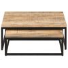 Nesting Coffee Tables 2 pcs Solid Mango Wood