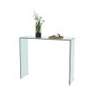 Console Table Whole Tempered Glass rectangular porch table bent transparent glass tea table