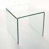 Small Clear Glass Side &amp; End Table; Tempered Glass End Table Small Coffee Table