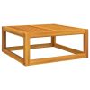 Coffee Table 26.8"x26.8"x11.4" Solid Acacia Wood