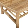 Patio Coffee Table 35.4"x21.7"x14.6" Bamboo