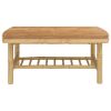 Patio Coffee Table 35.4"x21.7"x14.6" Bamboo