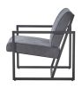 Modern design high quality fabric (GREY)+ steel armchair; for Kitchen; Dining; Bedroom; Living Room