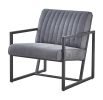 Modern design high quality fabric (GREY)+ steel armchair; for Kitchen; Dining; Bedroom; Living Room