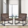 Modern design high quality fabric (BROWN)+ steel armchair; for Kitchen; Dining; Bedroom; Living Room