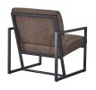 Modern design high quality fabric (BROWN)+ steel armchair; for Kitchen; Dining; Bedroom; Living Room