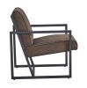 Modern design high quality fabric (BROWN)+ steel armchair; for Kitchen; Dining; Bedroom; Living Room