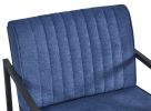 Modern design high quality fabric(BLUE) + steel armchair; for Kitchen; Dining; Bedroom; Living Room