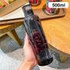 500ml Fashion Glass Water Bottle And Time Marker Creative Large Capacity Leakproof Drink Bottle Drop-Resistant Sport Outdoor